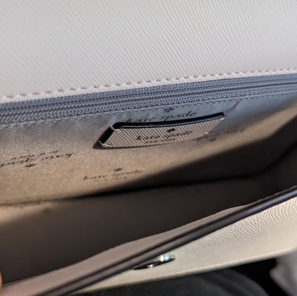 Kate Spade Crossbody Purse Gray White Black NWOT - Picture 6 of 7